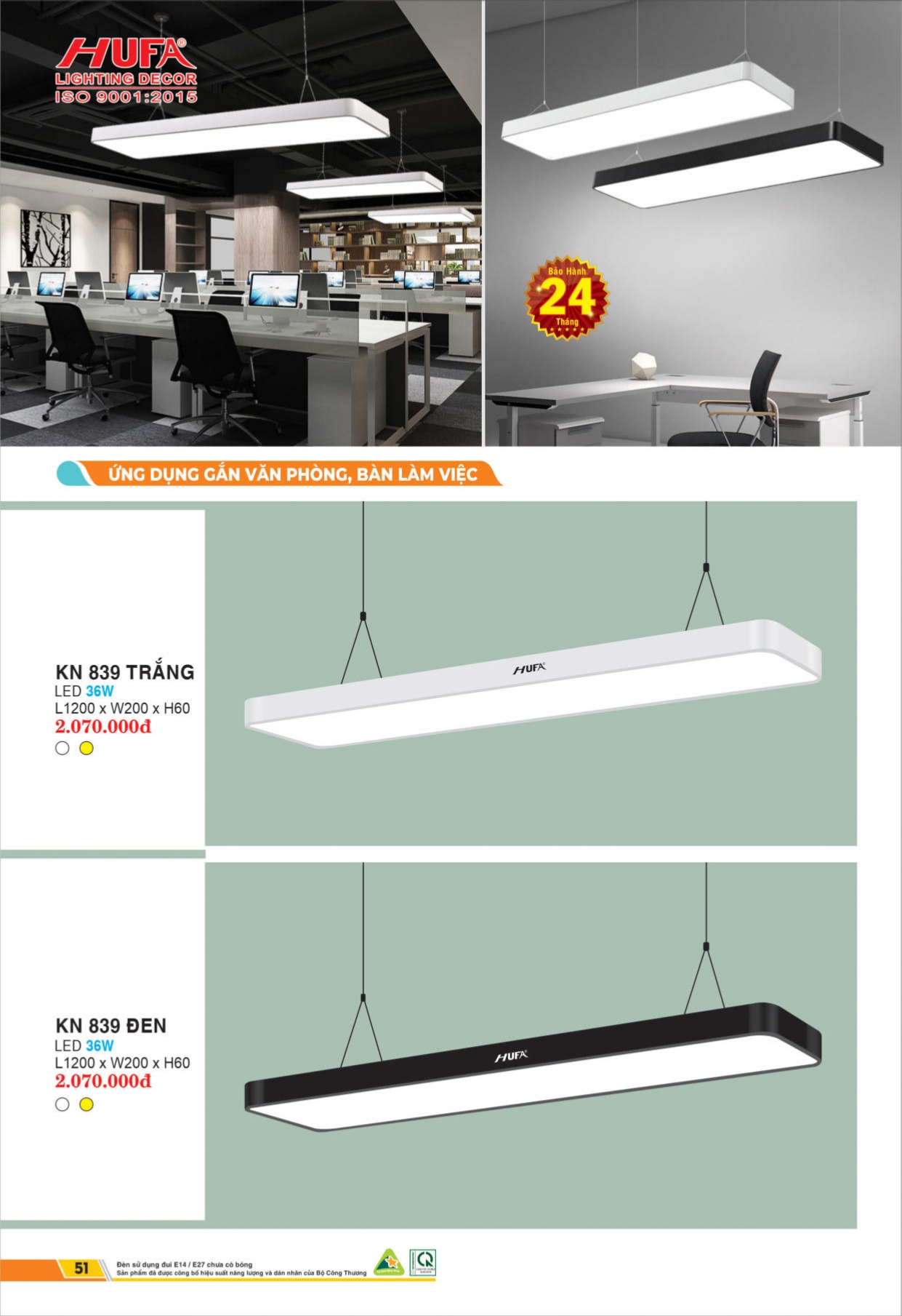 Bảng giá đèn LED HUFA 2026